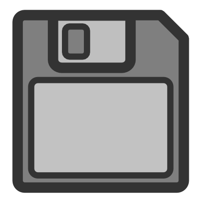 Icône gris disquette à télécharger gratuitement